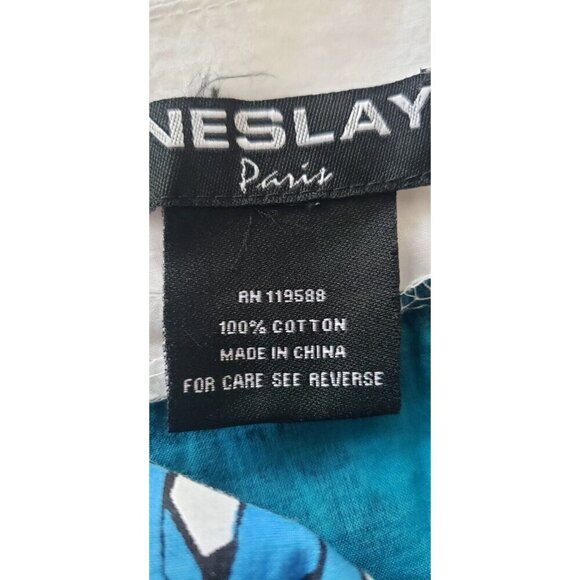 NEW NESLAY PARIS MULTICOLOR BEADED RHINESTONE APPLIQUE RUFFLE DRESS SZ 4 - Picture 8 of 8